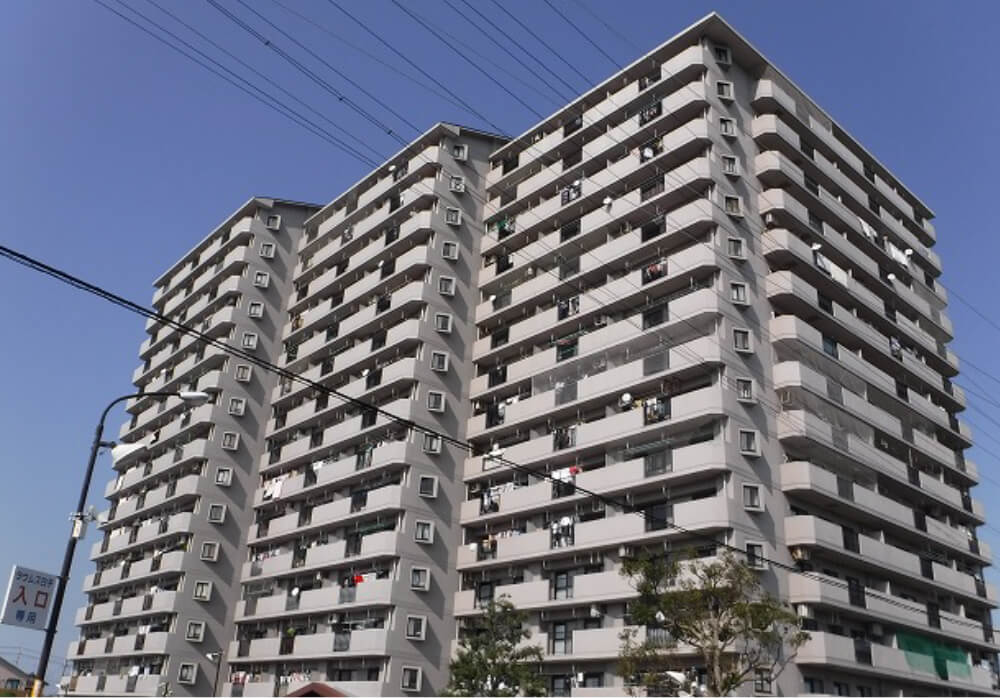 ラウムズ白子 大規模修繕工事の着工前